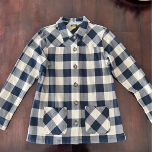 Women’s Cabela Plaid Flannel Button Down Shacket, Size Large, NWOT